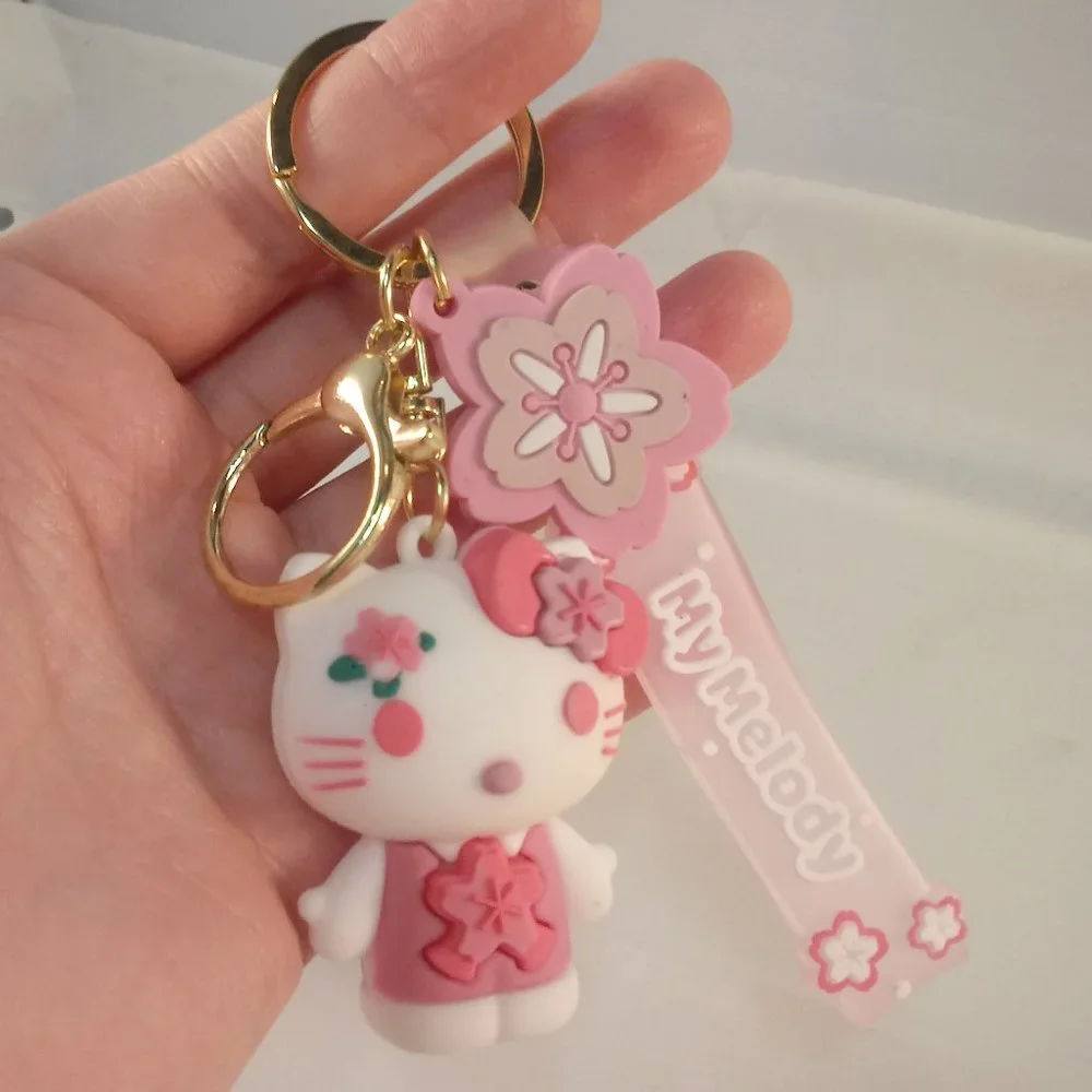 My Melody Hello Kitty Key Chain Key Ring Cute Figurine Character Keychain